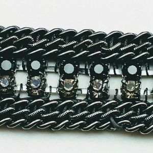 Gunmetal Rhinestone Bracelet